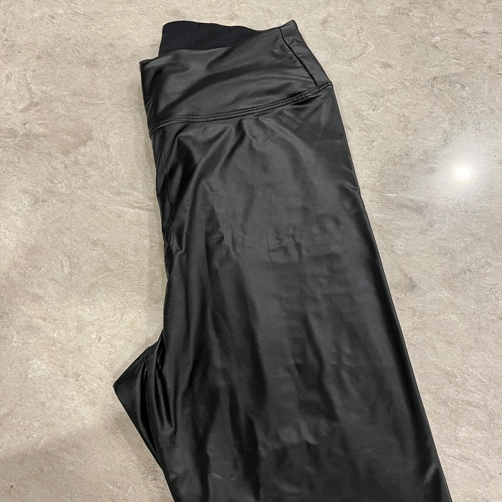 Aerie Leather leggings
